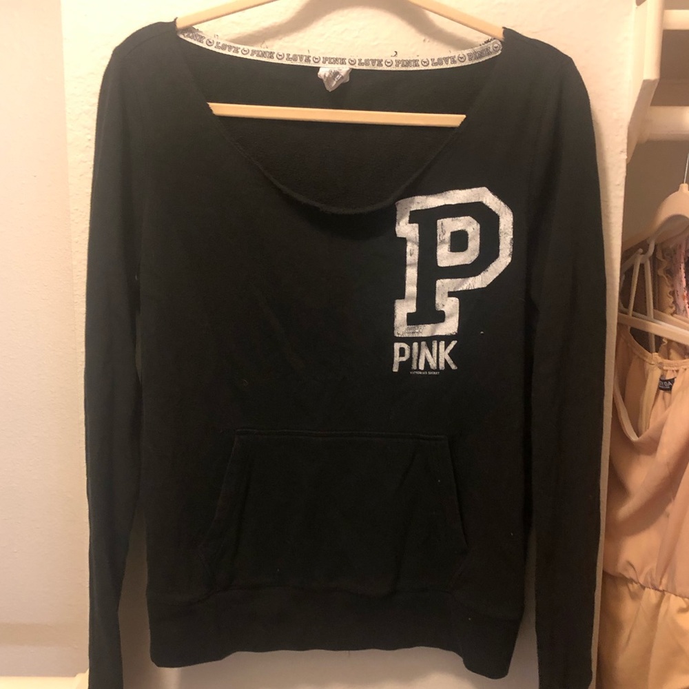 Pink off shoulder sweater